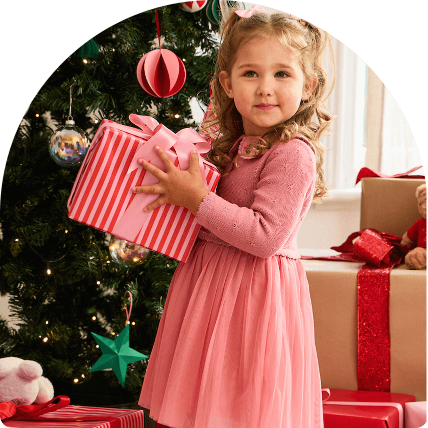 Pink Knitted Combo Dress